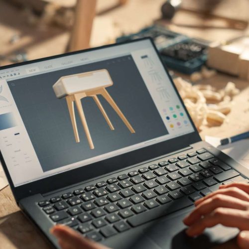 Close,Up,Shot,Of,A,Laptop,Computer,Screen,With,3d
